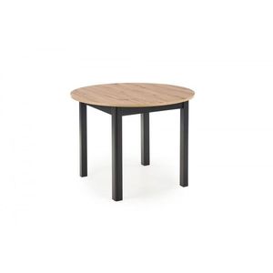 Jedálenský rozkladací stôl Rigo 102/142 cm dub artisan/čierny vyobraziť