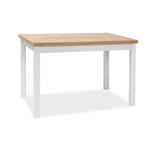 Jedálenský stôl Adam 100 cm biely/dub lancelot vyobraziť