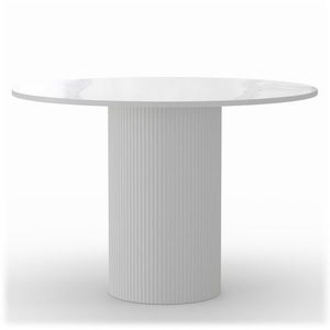 Jedálenský stôl MALAGA 110 cm biely mramor vyobraziť
