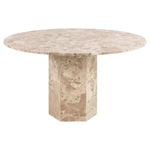 Jedálenský stôl Naxos 130 cm mramor Latte vyobraziť