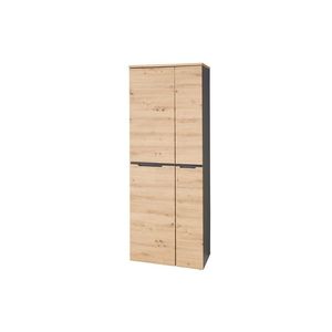 Kancelárska knižnica Brego 01 75 cm grafit/dub Artisan vyobraziť