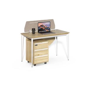 Kancelársky stôl s kontajnerom Houseland Profit Max 01 1206 dub/biely vyobraziť