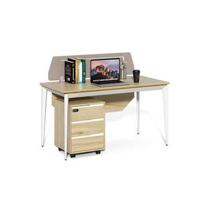 Kancelársky stôl s kontajnerom Houseland Profit Max 01 1407 dub/biely vyobraziť