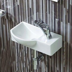Keramické umývadlo klasické MEXEN HUGO 40x22, 5 cm biele - ľavé vyobraziť