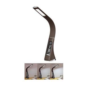 Brilagi - LED Stmievateľná stolná lampa s displejom PELLE LED/7W/230V hnedá BRI8948 vyobraziť