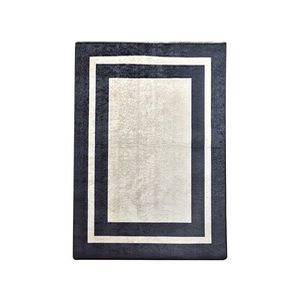 Koberec Black Frame 80x150 cm biely/ čierny vyobraziť