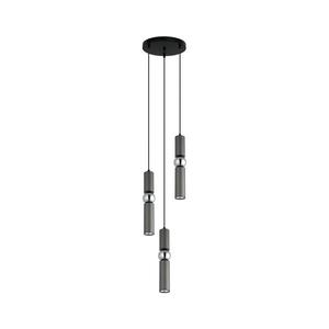 PND-14290-3-GR - Luster na lanku ISIDORA 3xGU10/25W/230V antracit/chróm PND-14290-3-GR vyobraziť