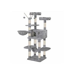 Mačacie škrabadlo LOREIN sivé/biele vyobraziť
