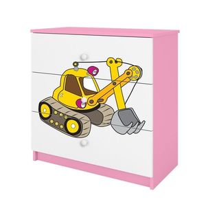 Komoda Babydreams 80 cm bager ružová vyobraziť
