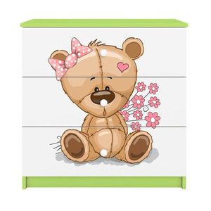 Komoda Babydreams 80 cm macko zelená vyobraziť