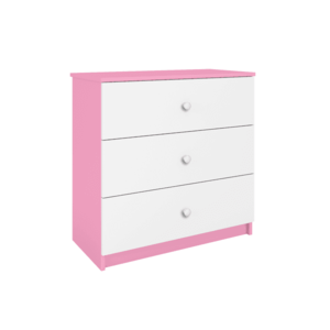 Komoda Babydreams 80 cm růžová vyobraziť