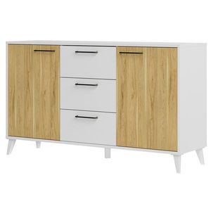 Komoda Barris 45 140 cm orech americký/biela vyobraziť