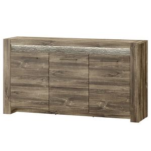 Komoda Belveder 45 158 cm s LED osvetlením dub Stirling vyobraziť