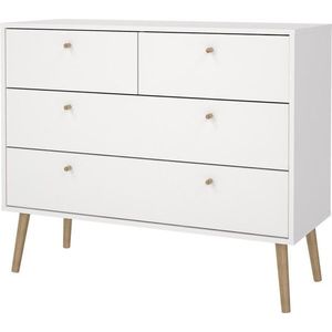 Komoda Boazy 98 cm biela vyobraziť