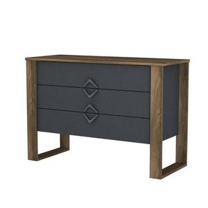 Komoda Bumerang 110 cm orech/antracit vyobraziť