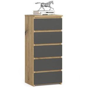 Komoda CL5 40 cm dub artisan/grafitovo šedá vyobraziť