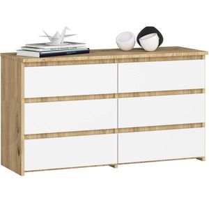 Komoda CL6 100 cm dub artisan/biela vyobraziť