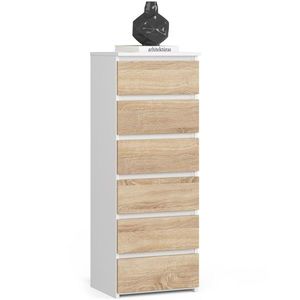 Komoda CL6 40 cm bílá/dub sonoma vyobraziť