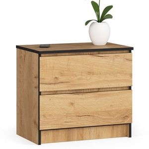 Komoda K60 cm s 2 zásuvkami dub craft vyobraziť