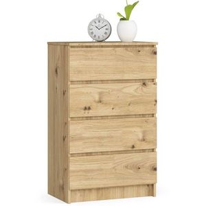 Komoda Kuba 60 cm - 4 zásuvky dub artisan vyobraziť