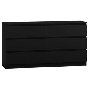 Komoda MALWA M6 140 cm černá vyobraziť