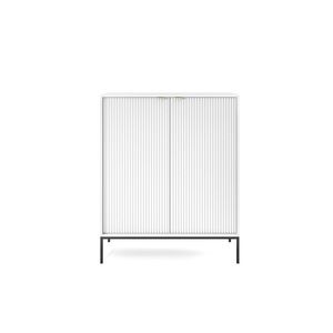 Komoda Nova 104 cm biela/čierna vyobraziť