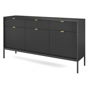 Komoda Nova 154 cm čierna/čierny rám vyobraziť