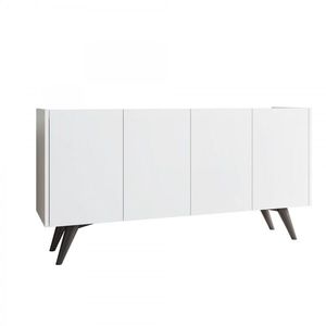 Komoda Petra 150 cm biela vyobraziť