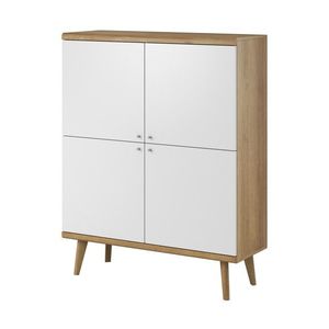 Komoda Primo 107 cm dub Riviéra/biela vyobraziť