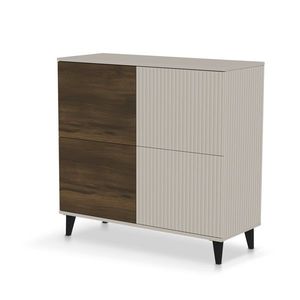 Komoda Náhodná 100 cm kašmír/orech vyobraziť