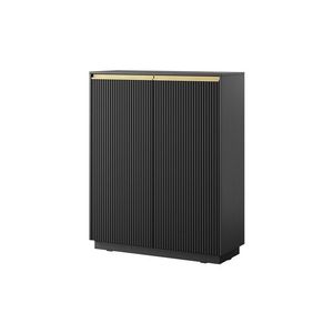 Komoda Royal II 104 cm KW čierna/zlatá vyobraziť