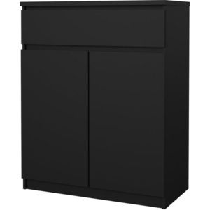 Komoda Jednoduchá 234 80 cm čierny mat vyobraziť
