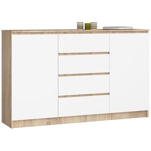 Komoda Tove K 160 cm dub sonoma/biela vyobraziť