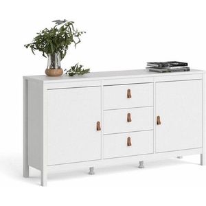 KOMODA DVE ZÁSUVKY 151 cm biela vyobraziť