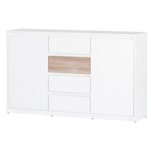 Komoda Benátky 06 145 cm biela/dub sonoma vyobraziť