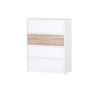 Komoda Benátky 07 80 cm biela/dub sonoma vyobraziť