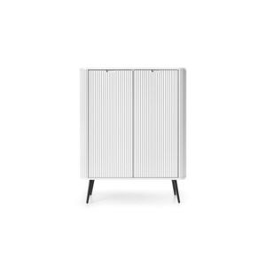 Komoda Zova 103 cm biela/čierna vyobraziť