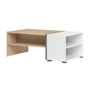 Konferenčný stolík Moet 41 108 cm orech americký Jackson/biely/grafit vyobraziť