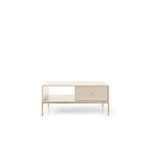 Konferenčný stolík Mono II 104 cm béžová/zlatá vyobraziť