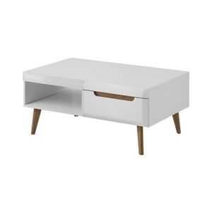 Konferenčný stolík Nordi 107 cm biely/dub Riviéra vyobraziť