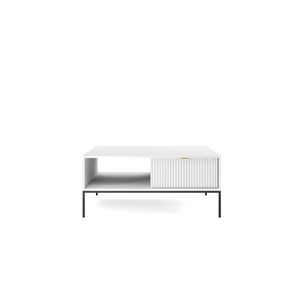 Konferenčný stolík Nova 104 cm biely/čierny vyobraziť