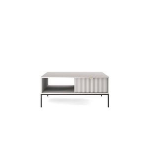 Konferenčný stolík Nova 104 cm sivý/čierny vyobraziť