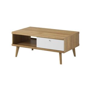 Konferenčný stolík Primo 107 cm dub Riviéra/biely vyobraziť
