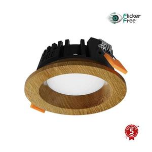 APLED - LED Podhľadové RONDO WOODLINE LED/3W/230V 4000K pr. 9 cm dub masív 21259 vyobraziť