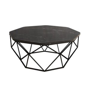 Konferenčný stolík Diamond 90 cm čierny mramor vyobraziť