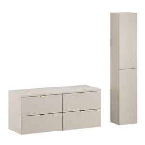 Kúpeľňová zostava Dalia Cashmere so skrinkami 120 cm kašmírová vyobraziť