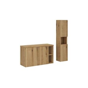 Kúpeľňová zostava Nova Oak so skrinkami 100 cm dub evoke vyobraziť