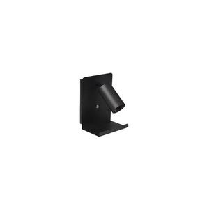 Nástenné bodové svietidlo s poličkou a USB nabíjačkou 1xGU10/35W/230V čierna BEDROOM LIGHT REST BLACK USB vyobraziť