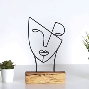 Kovová dekorácia Mask 30 cm čierna vyobraziť