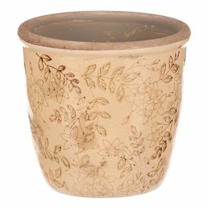 Obal keramický na kvety Flores retro, 14 x 13 cm, 14 cm vyobraziť